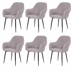Cette chaise rembourrée chic au design moderne ajoute de l'élégance à n'importe quelle pièce et attire tous les regards. La c ...