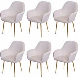 Cette chaise rembourrée chic au design moderne ajoute de l'élégance à n'importe quelle pièce et attire tous les regards. La c ...