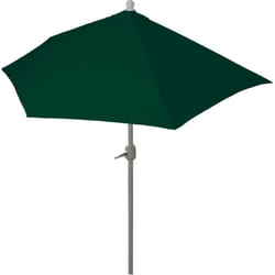 Décoshop26 - Parasol demi-rond balcon uv 50+ polyester/aluminium 3kg 300 cm vert sans pied 040007904