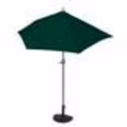 Parasol demi rond - Non spécifié - 270 cm - UV 50+ - Vert - Pliable avec pied inclus