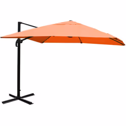Contenu de la livraison : 1x parasol déporté en aluminium avec croix de base et plaque tournante, sans pied de parasol Enverg ...
