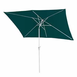 Parasol de jardin - Inclinable - 2x3m - Aluminium - Protection UV 50+ - Vert