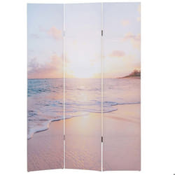 Paravent séparateur de pièce - Ocean - 3 panneaux - 180 x 121 cm - Multicolore - Design contemporain