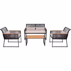 Cet ensemble de jardin moderne met des accents extravagants sur votre balcon, votre terrasse ou même dans votre jardin d'hive ...
