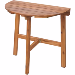Cette table pliante semi-circulaire est le compagnon idéal pour votre jardin, terrasse ou balcon. Convient aussi bien aux piè ...