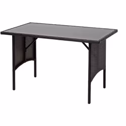 Cette table convainc comme une véritable table polyvalente, car elle fait bonne figure non seulement dans le jardin comme tab ...
