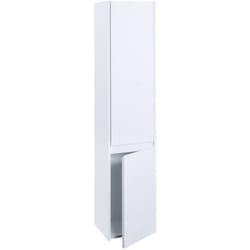 Décoshop26 - lément mural meuble de salle de bain 2 portes 3 compartiments 160x33 cm mdf blanc 040008633