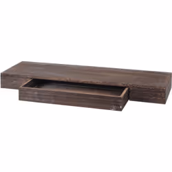 Cette étagère en bois chic ajoute une touche extravagante à votre mur et deviendra un véritable accroche-regard dans vos pièc ...