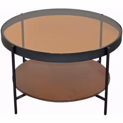 Offrez à votre salon une note raffinée et contemporaine avec cette table basse ronde au design moderne . Son piètement en mét ...