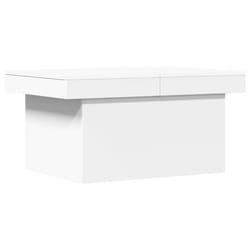 Table basse - DEC037799 - 100 x 55 x 40 cm - Bois dingénierie - Blanc - Design moderne