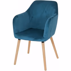 Chaise de salle à manger design rétro des années 50 velours, pétrole Ce fauteuil s'adapte parfaitement à n'importe quel autre ...