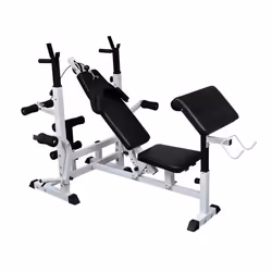 Banc de musculation universel - Helloshop26 - 0702057 - Multi-positions - Épaules bras dos - Acier