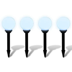 Helloshop26 - Boule solaire extérieure 15 cm 4 pièces luminaire décoration