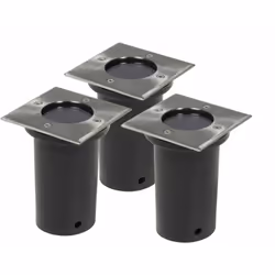 Ce set contient 3 spots encastrables au sol illumineront et décoreront votre jardin ainsi que tout aménagement public. Les sp ...