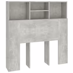 Tête de lit avec rangement accessoire de lit table de chevet etagère 100 par 19 par 1035 MDF gris
