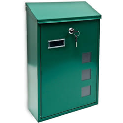 Helloshop26 - Boite aux lettres design contemporain murale verte jardin extérieur