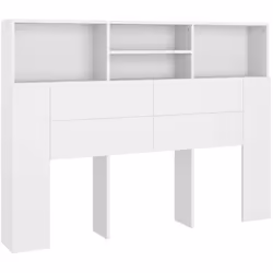 Cette armoire de tête de lit est conçue pour être un complément parfait à votre chambre à coucher Matériau haute de gamme : l ...