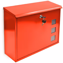Simple boîte aux lettres Avec 3 fenêtres transparentes très pratiques Verrouillable Fente protégée Cette boîte aux lettres es ...