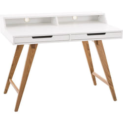 Bureau style scandinave avec tiroirs et étagère 110 cm de longueur BUR10198