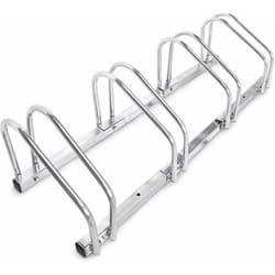 Helloshop26 - Système range vélo râtelier inclinable 4 vélos garage pratique au sol ou mural