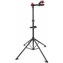 Helloshop26 - Pied d'atelier pour vélo support de réparation entretien réglable noir 105 -190 cm