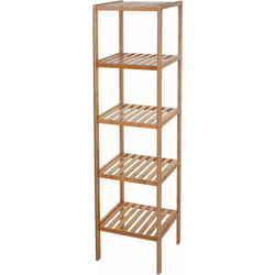 Décoshop26 - tagère rangement salle de bain en bambou 5 niveaux SDB04025