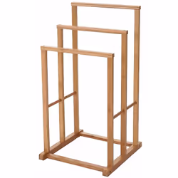 Porte-serviettes en bambou Installation facile Avec 3 hauteurs différentes Dimensions HxLxP (environ): Dimensions totales: 82 ...