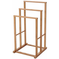 Porte-serviettes salle de bain en bambou 82x42x42cm SDB04026