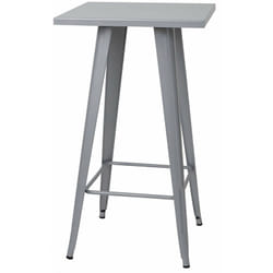 Décoshop26 - Table haute mange debout style industriel en métal gris TAB04007