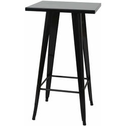Décoshop26 - Table haute mange debout style industriel en métal noir TAB04008