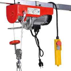 Palan treuil électrique pro avec télécommande 1300 w 400/800 kg outils atelier garage