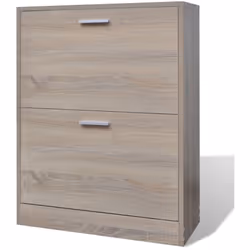 Ce meuble à chaussures avec 2 compartiments, d'un design simple et élégant, est un bon choix pour accueillir vos chaussures.  ...