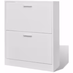 Ce meuble à chaussures avec 2 compartiments, d'un design simple et élégant, est un bon choix pour accueillir vos chaussures. ...