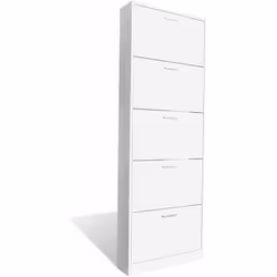 Ce meuble à chaussures avec 5 compartiments, d'un design simple et élégant, est un bon choix pour accueillir vos chaussures.  ...