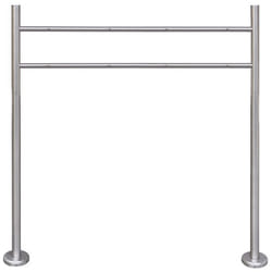 Support en acier inoxydable pour boîte aux lettres 120 x 100 cm