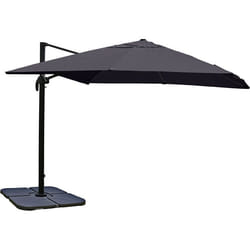 Décoshop26 04_0003442 parasol de terrasse Parasol d'aire de jeux commerciale Rectangle Anthracite