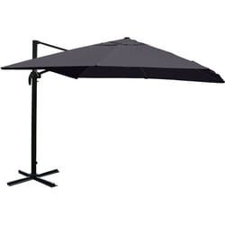 Décoshop26 04_0003295 parasol de terrasse Parasol de marché Rectangle Anthracite, Noir