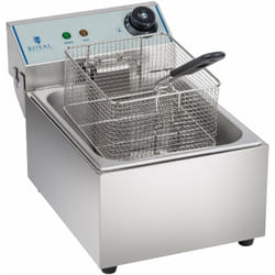 Helloshop26 - Friteuse acier inox 1 bac 10 litres cuve amovible professionnelle