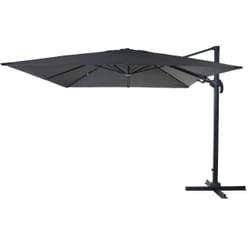 Décoshop26 04_0003440 parasol de terrasse Parasol d'aire de jeux commerciale Rectangle Noir