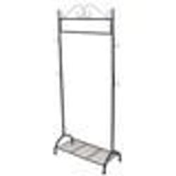 Portant / porte manteau en fer avec support chaussure et 4 patères MED05030