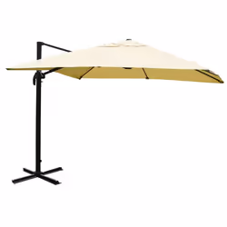 Décoshop26 04_0003302, Parasol d'aire de jeux commerciale, Rectangle, Aluminium, Crème, Polyester, Aluminium, Aluminium