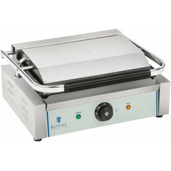 Helloshop26 - Machine à panini nervurée - 1 x 2.200 watts acier inox professionnel