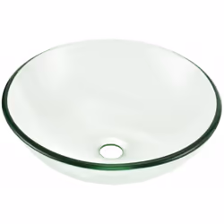 LAVABO Qualités: - Matériel: verre - Couleur: transparent - Dimensions (Lo x La xH): 42 x 42 x 13,8 cm - Système d'évacuation ...