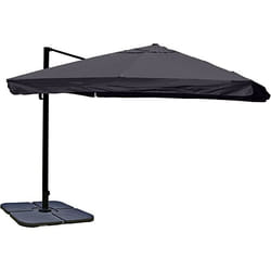 Décoshop26 04_0003325 parasol de terrasse Parasol d'aire de jeux commerciale Carré Anthracite