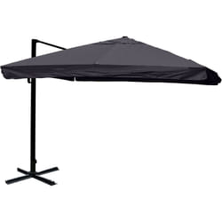 Décoshop26 04_0003326 parasol de terrasse Parasol d'aire de jeux commerciale Carré Noir