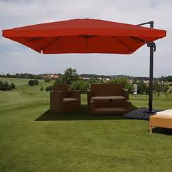 Décoshop26 04_0003536 parasol de terrasse Parasol d'aire de jeux commerciale Rectangle Noir, Bourgogne