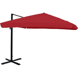 Décoshop26 04_0003344 parasol de terrasse Parasol d'aire de jeux commerciale Carré Noir, Rouge