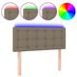 Tête de lit - TDL - TDL0200432 - LED - Taupe - 100 x 5 x 78/88 cm