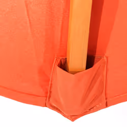 Décoshop26 04_0003807 parasol de terrasse Parasol de plage Rond Terre cuite, Bois