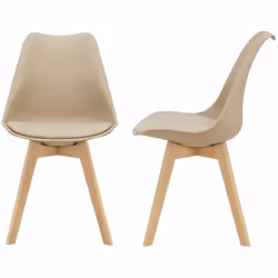 Lot de 2 chaises de salle à manger design scandinaves Cette chaise stable et de haute qualité offre un design élégant, modern ...